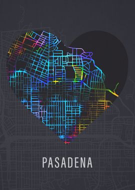 Pasadena City Heart Map