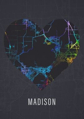 Madison City Street Map