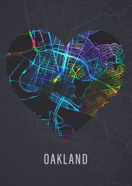 Oakland City Street Map