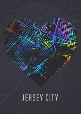 Jersey City Street Map