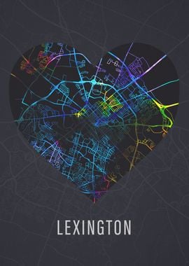 Lexington City Street Map