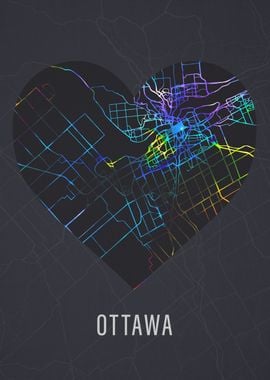 Ottawa City Heart Map