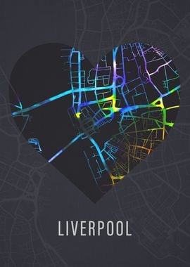 Liverpool City Street Map