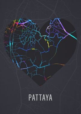 Pattaya Thailand City Map