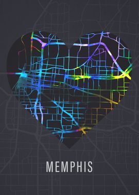 Memphis City Street Map