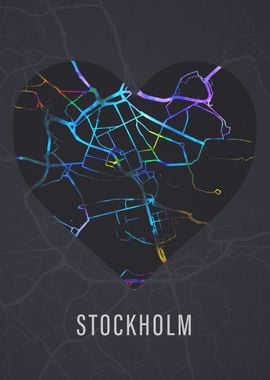 Stockholm Sweden City Map