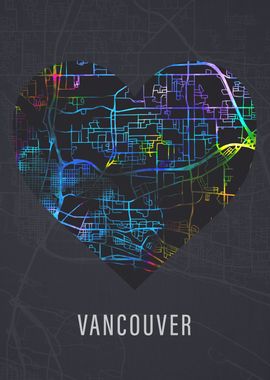 Vancouver Canada City Map