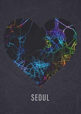 Seoul South Korea City Map