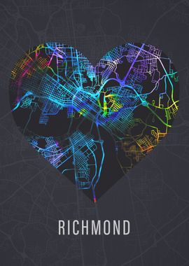 Richmond Virginia City Map