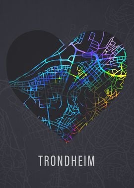 Trondheim Norway City Map