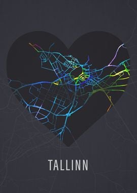 Tallinn Estonia City Map