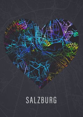 Salsburg Austria City Map