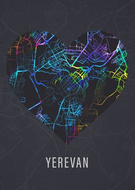 Yerevan Armenia City Map