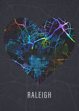 Raleigh North Carolina Map