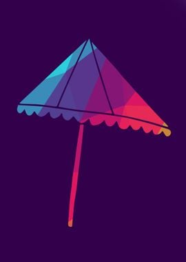 Rainbow Polygon Umbrella 6