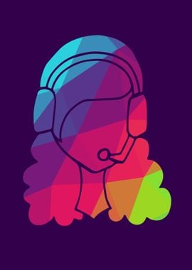 Rainbow Gamer Girl 4