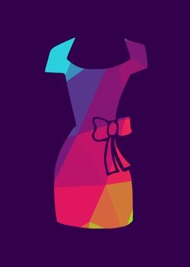 Rainbow Polygon Dress 16