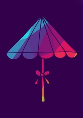 Rainbow Polygon Umbrella 5