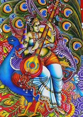 SARASWATI MURAL PAINTING