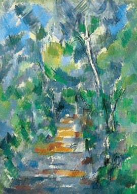 Cezanne Forest Scene