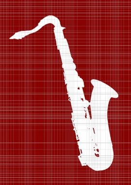 Saxophone Grunge Backgroun