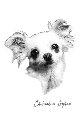 Chihuahua longhair dog