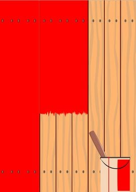 Painting A Red Fence