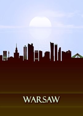 Warsaw City Skyline