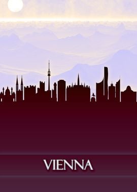 Vienna City Skyline