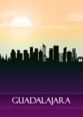 Guadalajara City Skyline