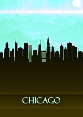 Chicago City Skyline