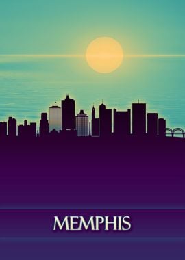 Memphis City Skyline