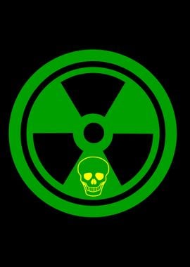 Caution Radioactive Sign