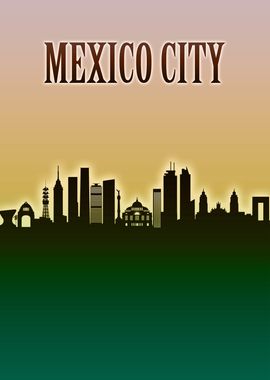 Mexico City Skyline