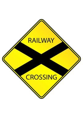 Railway Crossing Sign