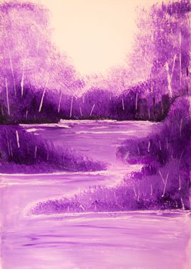 Purple landscape