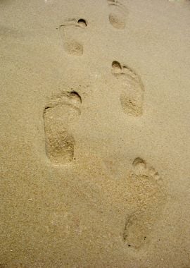 Footprints In Sand