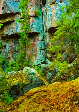 Granite Rocks And Canyons