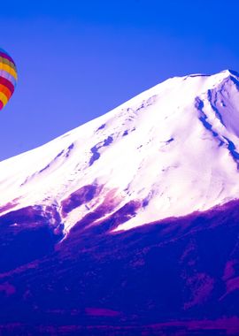 Balloon On Mount Fuji From