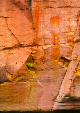 Sandstone Cliffs In Gauja