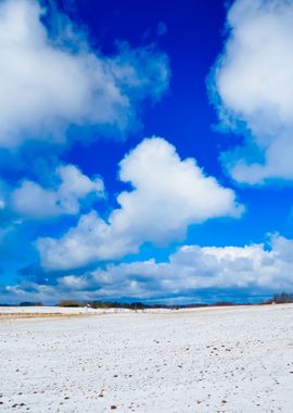 Heavy Snow Storm Clouds Ov