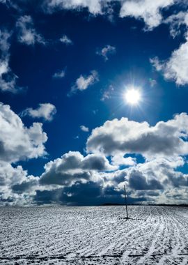 Heavy Snow Storm Clouds Ov