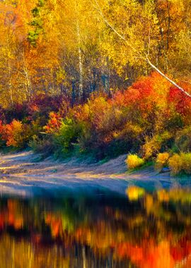 Autumn River Gauja In Sigu