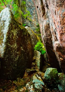 Granite Rocks And Canyons