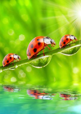 Ladybugs artwork