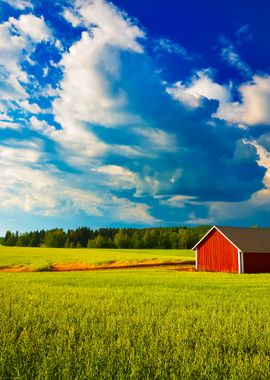 Red Warehouse In Finland I