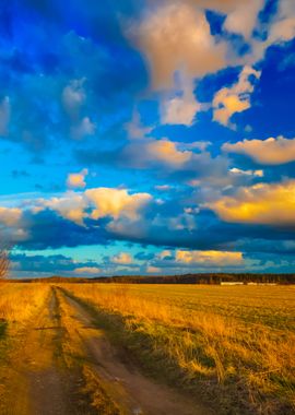 Heavy Rain Clouds Over The