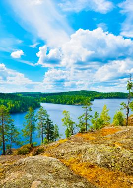 Landscape Of Saimaa Lake F