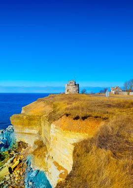 Old Lighthouse On The Clif