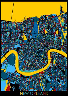new orleans map retro 4